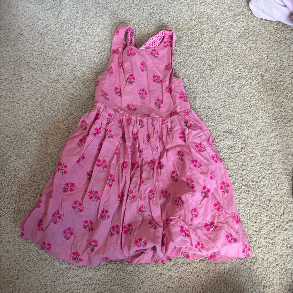 Mini Boden Pink Floral Kids Dress